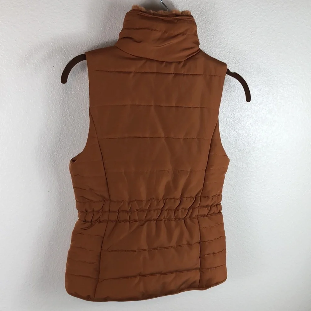 Copper Key Brown Puffer Vest Girls Size Medium